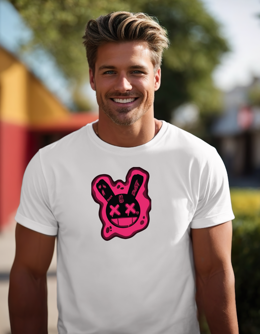 White Printed Cotton T-Shirt