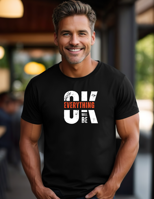 Half Sleeves T-Shirt Black | Printed Design